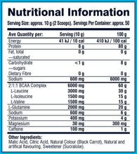 Load image into Gallery viewer, Nutratech Amino Shock - 500g