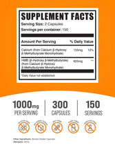 Load image into Gallery viewer, HMB ( Calcium) Capsules 1000mg - Muscle Growth and Recovery - 300 caps