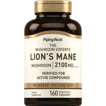 Load image into Gallery viewer, Piping Rock - Super Lion's Mane Mushroom 2100mg - 90/160 Vegetarian Capsules