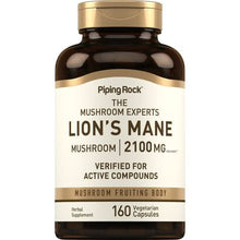 Load image into Gallery viewer, Piping Rock - Super Lion's Mane Mushroom 2100mg - 90/160 Vegetarian Capsules