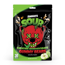 Load image into Gallery viewer, Swoleys Creatine Monohydrate Gummies - 90 Gummies, 30 serves. Green Apple, Watermelon or Peach flavour