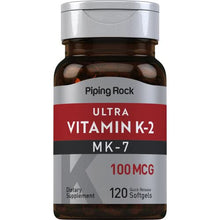 Load image into Gallery viewer, Piping Rock - Ultra K-2 with MK-7, 100 mcg, 120 Quick Release Softgels