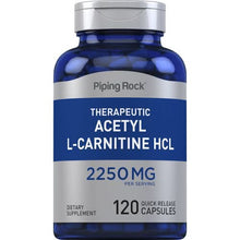 Load image into Gallery viewer, Piping Rock Max Strength Acetyl-L-Carnitine - 2250mg - 120 caps