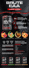 Load image into Gallery viewer, Brute EAA - 60 Serves - 4 delicious flavours, Furious Punch, Rest in Peach, Sour Gummy Worms , Southern Sweet Tea