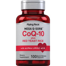 Load image into Gallery viewer, CoQ10 with Alpha Lipoic Acid & Mega Q-Sorb - Heart Health 100 qucik release capsules