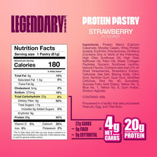 Load image into Gallery viewer, Legendary Foods Protein Pastry 61g - 2 Flavours - Chocolate, Stawberry