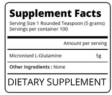 Load image into Gallery viewer, EATME Micronised Glutamine - 500g pouches / 100 Serves