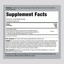 Load image into Gallery viewer, Piping Rock - Irish Sea Moss Complex 2250mg ( per serving) - 170 Quick Release capsules
