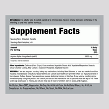 Load image into Gallery viewer, Piping Rock Max Strength AAKG Arginine Alpha-Ketoglutarate (Nitric Oxide Enhancer) -120- caps