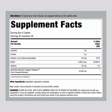 Load image into Gallery viewer, GRASS-FED COLLAGEN PEPTIDES - Nature's Product + Vit C + Biotins 6000mg