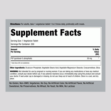 Load image into Gallery viewer, Piping Rock -P-5-P ( Pyridoxal 5 - Phosphate) Coenzymated Vitamin B6,50mg, 200 tablets