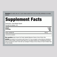 Load image into Gallery viewer, Acetyl-L-Carnitine - Lindberg - 500mg - 120 caps