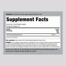 Load image into Gallery viewer, Piping Rock TUDCA 550mg ( per serve) - 70 Caps