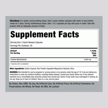 Load image into Gallery viewer, Piping Rock - Creatine Monohydrate (micronised)- 5000mg - 150 caps ( 30 serves)