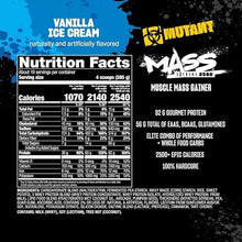 Load image into Gallery viewer, MUTANT MASS XXXTREME 2500 - Muscle Gainer