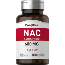 Load image into Gallery viewer, Piping Rock - NAC - N-Acetyl Cysteine 600mg - 100 Quick Release Capsules