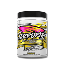 Load image into Gallery viewer, Performance Essentials TERRORIZE - High Stim Pre-Workout - 400g - 40 Serves - 4 Flavours