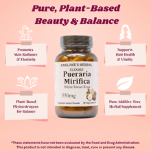 Load image into Gallery viewer, Barlowes - Pueraria Mirifica concentrate (White Kwao Krua)- 550mg