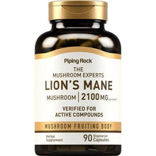 Load image into Gallery viewer, Piping Rock - Super Lion's Mane Mushroom 2100mg - 90/160 Vegetarian Capsules