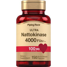 Load image into Gallery viewer, Piping Rock - Ultra Nattokinase 4000FU- 100mg per serving - 150 caps