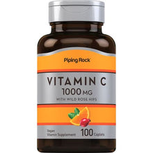 Load image into Gallery viewer, Piping Rock VITAMIN C 1000mg (with Wild RoseHips) - 100 Caps
