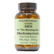Load image into Gallery viewer, Barlowe's  DHM ( Dihydromyricetin ) 98% Pure extract - 350mg Capsules
