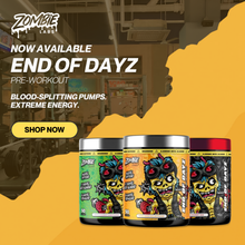 Load image into Gallery viewer, ZOMBIE LABZ - End Of Dayz - Apocalyptic Pre-Workout- 750g 50/25 serves - 4 flavours
