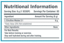 Load image into Gallery viewer, Nutratech L-Citrulline Malate - 500g / 83 serves
