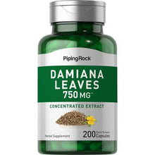 Load image into Gallery viewer, Piping Rock - Damiana Extract - 750mg - 200 caps
