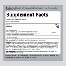 Load image into Gallery viewer, Piping Rock - Irish Sea Moss Complex 2250mg ( per serving) - 170 Quick Release capsules
