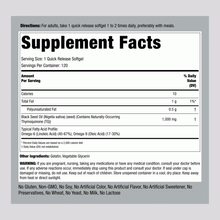 Load image into Gallery viewer, Piping Rock - Black Seed oil ( Virgin, Cold Pressed) 1000mg   - 60 or 120 Quick Release Softgels
