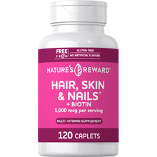 Load image into Gallery viewer, Nature's Reward - Hair Skin and Nails - Collagen capsules 120 Capsules
