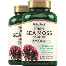 Load image into Gallery viewer, Piping Rock - Irish Sea Moss Complex 2250mg ( per serving) - 170 Quick Release capsules

