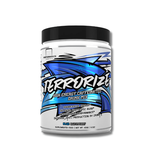 Performance Essentials TERRORIZE - High Stim Pre-Workout - 400g - 40 Serves - 4 Flavours