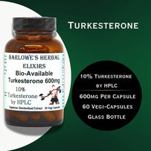 Load image into Gallery viewer, Barlowe&#39;s  TURKESTERONE - 600mg Capsules
