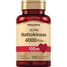 Load image into Gallery viewer, Piping Rock - Ultra Nattokinase 4000FU- 100mg per serving - 150 caps
