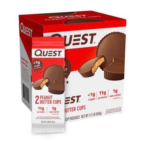 QUEST Peanut Butter Cups (12x42g 24cups)